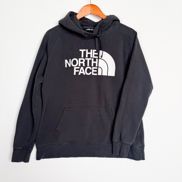 The North Face Women's Large Classic Long Sleeve Black Pullover Hoodie w/ Logo - Picture 7 of 11